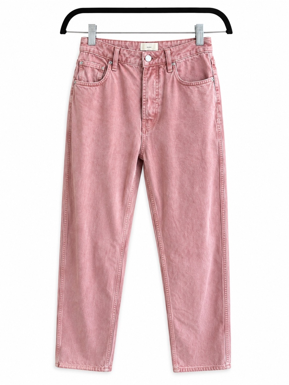 Sézane Brut Sexy Vintage Pink Wash Tapered Straight Jeans Size 27 like new